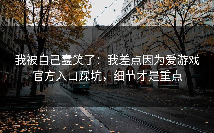 我被自己蠢笑了：我差点因为爱游戏官方入口踩坑，细节才是重点